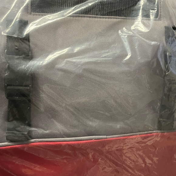 Travel Pet Carrier Red/Grey - Picture 3 of 4